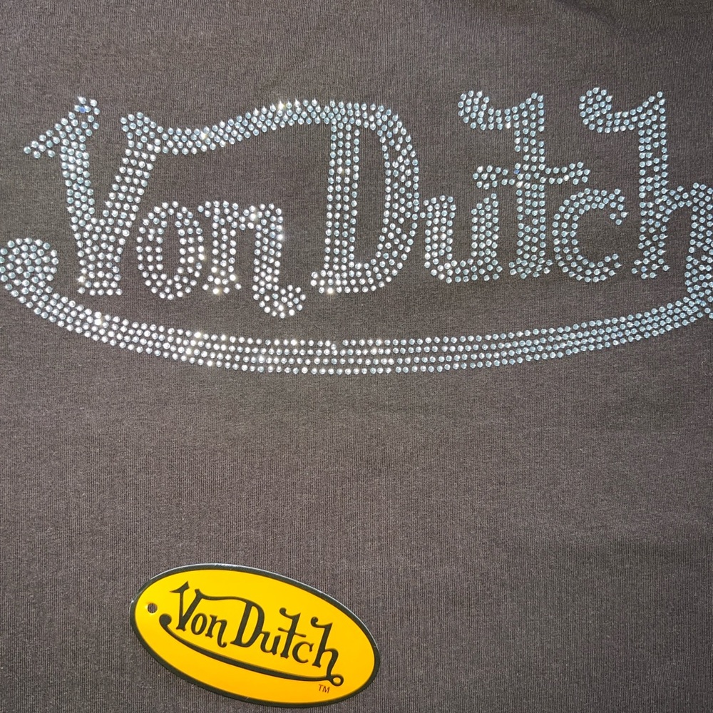 Brown Von Dutch brown tee - Picture 3 of 3
